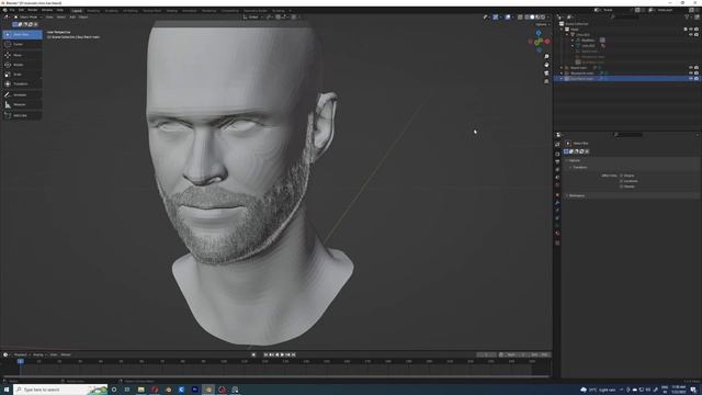 Hair Grooming Using New Curve Type in Blender - part - 2 ( Moustache and Soul Patch ) смотреть онлайн