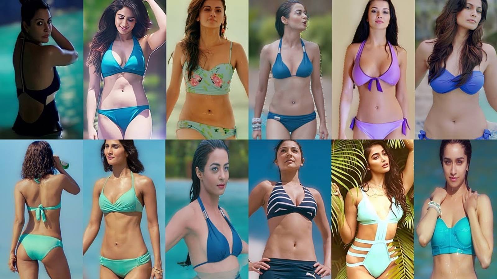 [4K] Ultimate Blue Bikini Edit Compilation ｜ Hot Blue Bikini Bollywood Edit смотреть онлайн