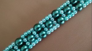 Браслетик из  бусин. МК