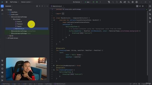 11. Day 1 - Overview of the Android Studio Interface смотреть онлайн