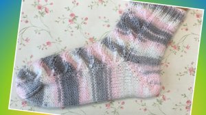 Носки спицами с пяткой бумеранг🧶