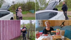 ЮРА ПРИЕХАЛ, ТАК РАНО НЕ ЖДАЛИ. ПОЙДЕМ СМОТРЕТЬ ЧТО ПРИВЕЗ.