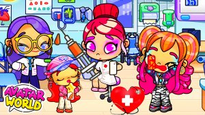 В БОЛЬНИЦЕ ТРАГЕДИЯ - Изольда НЕ ХОЧЕТ ДЕЛАТЬ УКОЛЬЧИКИ 😱 Аватар ворлд ИСТОРИЯ♥️