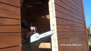 Изготовление проёма, обсадной коробки, окосячки в деревянном доме