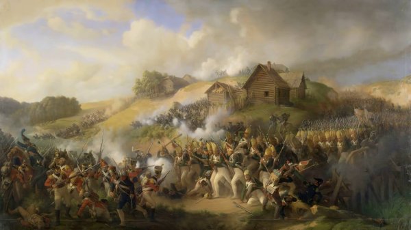 The Battle of Klyastitsy 30 July 1812 by Peter von Hess