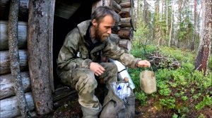 Изба и болотное озеро. Рыбалка с ночевкой. Часть 3