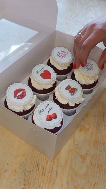 Капкейки на день влюбленных❤