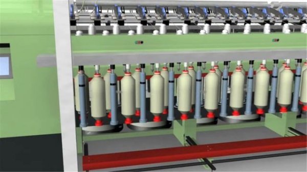 Ручная смена катушек на ровничных машинах F15 и F35 фирмы Rieter