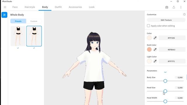 Создание Vtuber аватара в Vroid Studio