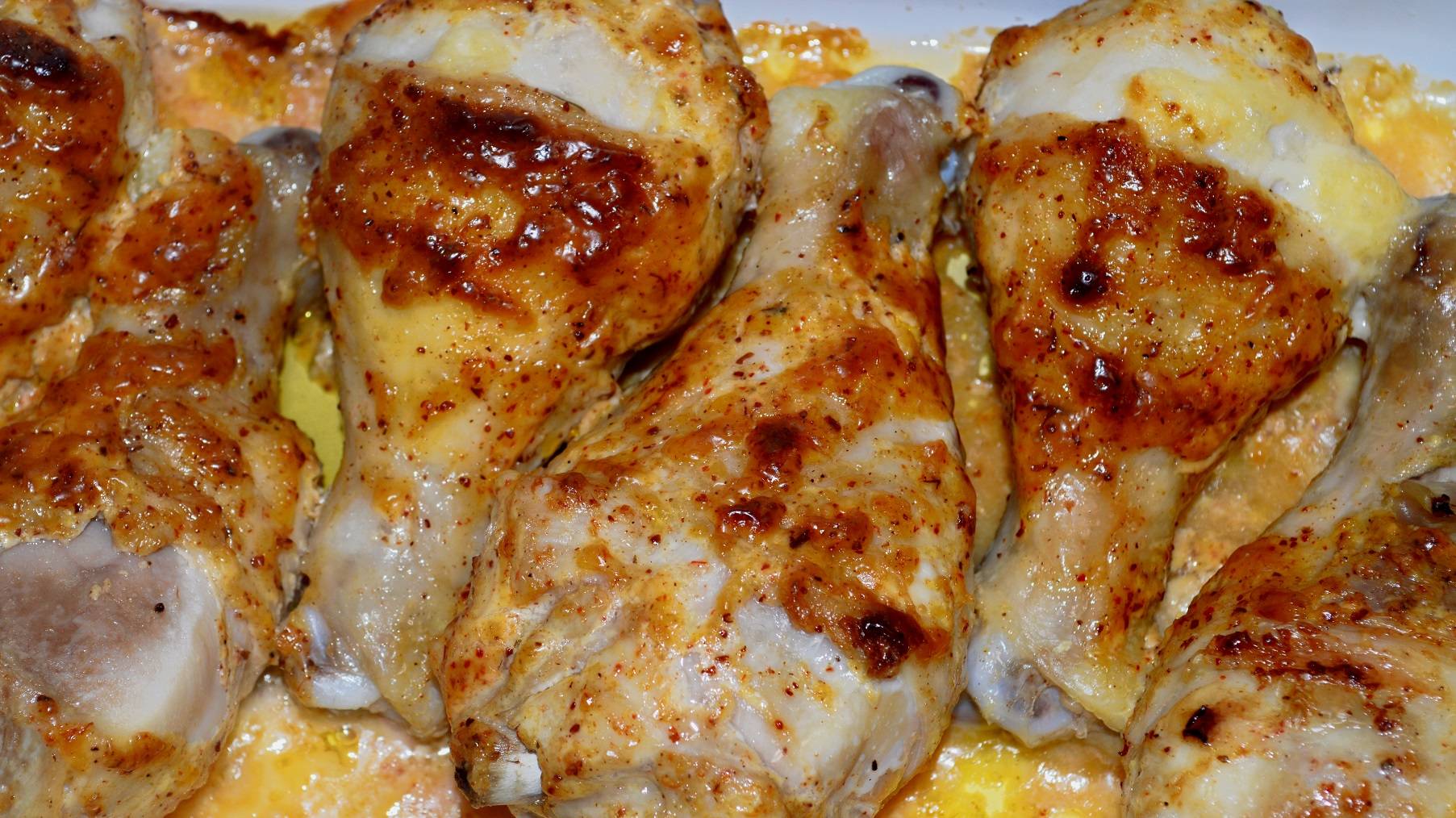 Жареная курица. Куриные ножки в духовке. Рецепт. Fried Chicken. Chicken Legs In The Oven. Recipe