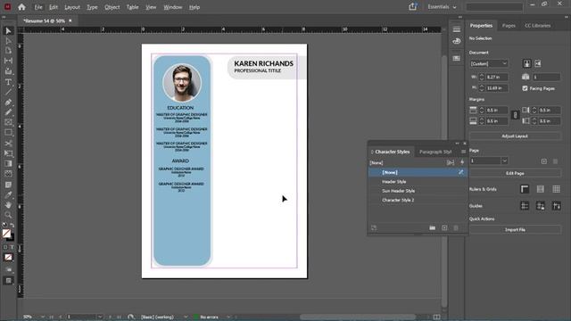 🌟 Create a Stunning Resume in Adobe InDesign with Character Styles! 🚀 смотреть онлайн