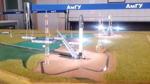 старт модели ракеты Ангара