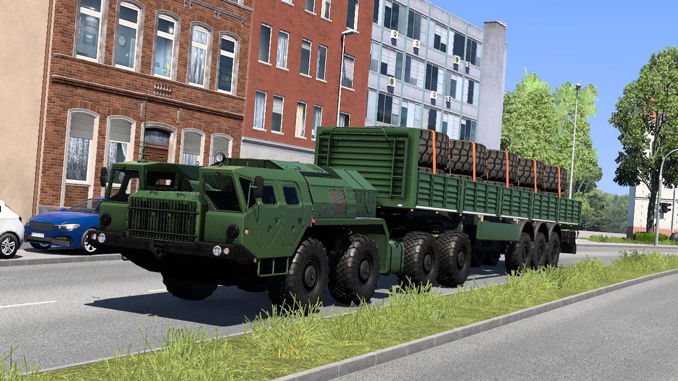 Euro Truck Simulator 2: Mastodon - МАЗ-7910 на дорогах Германии