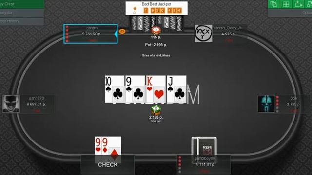 В покер руме PokerDom разыгрался 18-ый Бэд Бит джекпот!