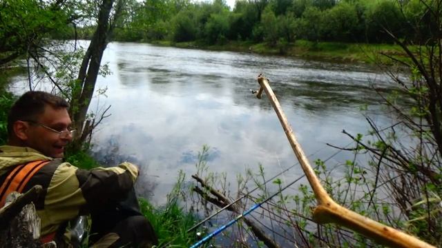 Рыбалка на Язя. Свалился весной на рыбалке в речку. смотреть онлайн