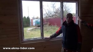 Установка пластикового окна в обсаду _ окосячку в деревянном доме или срубе