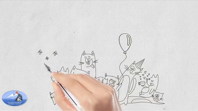 ✔ Рисованный футаж "С днем рождения!". #Рисованноевидео смотреть онлайн