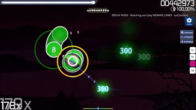 WENARO, LXNER - Лёд OSU MAP смотреть онлайн