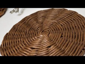 МК Подставка из бумажной лозы (с подробным объяснением для начинающих)