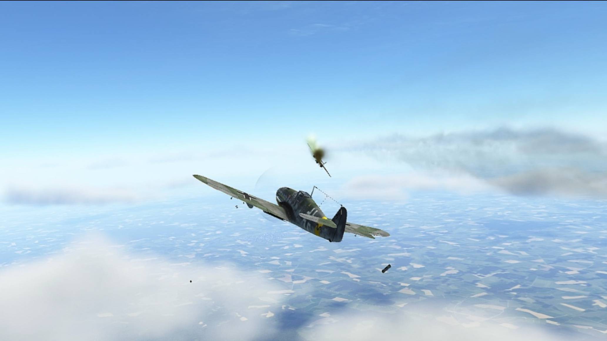 Bf109G2 против B-25D . Рейнланд. VR