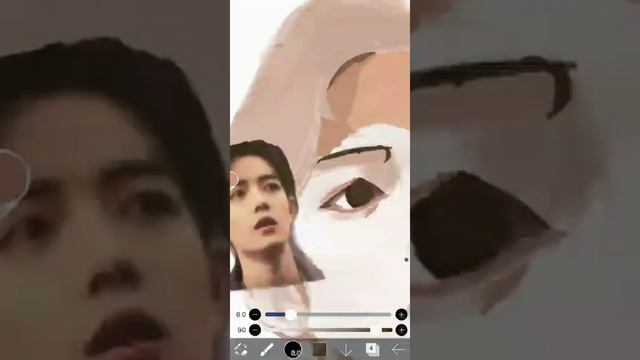 Рисунок в Ibis Paint .Xiao Zhan