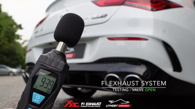 Mercedes Benz C118 AMG CLA45s Fi Exhaust Catless Downpipe O2 Dummy with Valvetronic Catback System смотреть онлайн