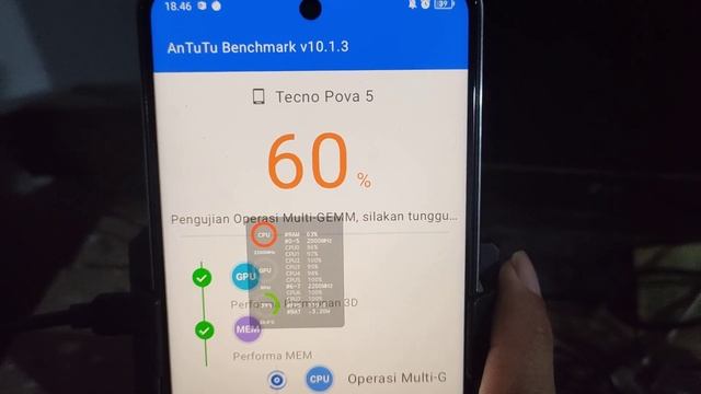 Tecno Pova 5 Antutu Tes With Cooler X37