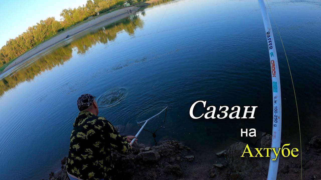 Летняя рыбалка на донки. Поймал сазана на Ахтубе смотреть онлайн