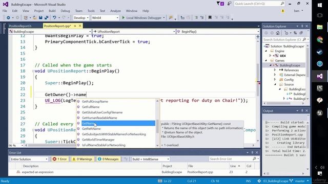 [Udemy UE4 C++] 060 Accessing Object Names смотреть онлайн
