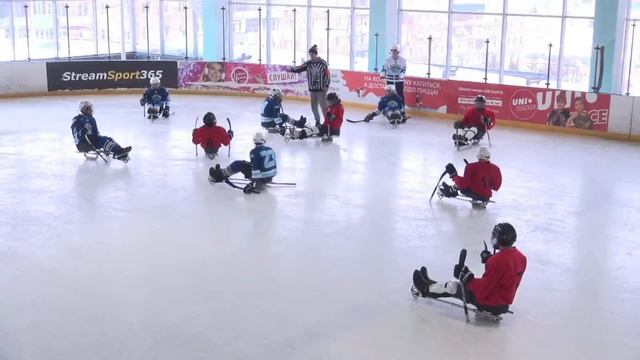 Турнир по следж-хоккею "Хоккей без границ" Крылья мечты - Volga sledge смотреть онлайн