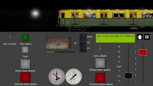 играю в симулятор Московского метро 2d за ретро поезд.