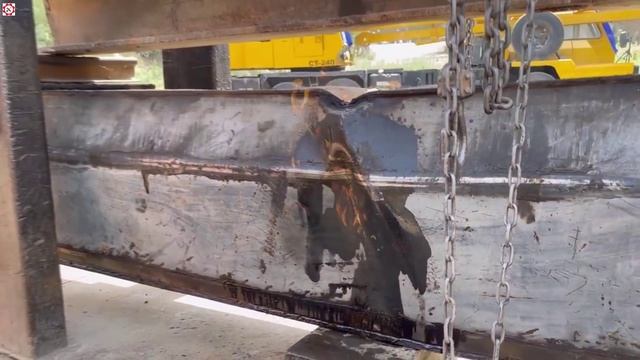 Ремонт согнутой стрелы автокрана. смотреть онлайн