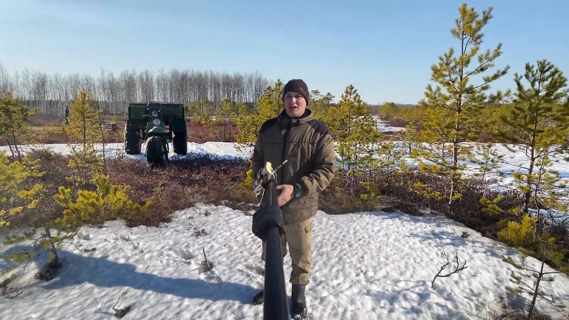 Одно утро на охоте - Поиск Тетеревиного тока на болоте.