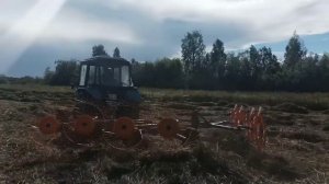 Работа в поле на тракторе мтз 82.1. Лето 2023. #youtube #мтз #беларус #лето2023 #работа