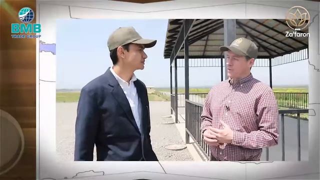 АҚШнинг McCormick компанияси вакили Александр Гом-Глассоннинг заъфарон плантацияларига ташрифи