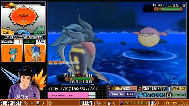 [LIVE] SHINY WAILMER REACTION! | Shiny Living Dex #320 | Pokemon ORAS смотреть онлайн