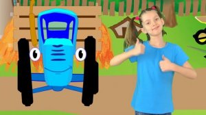 Синий трактор учит цвета под веселую песенку на канале Бум бон