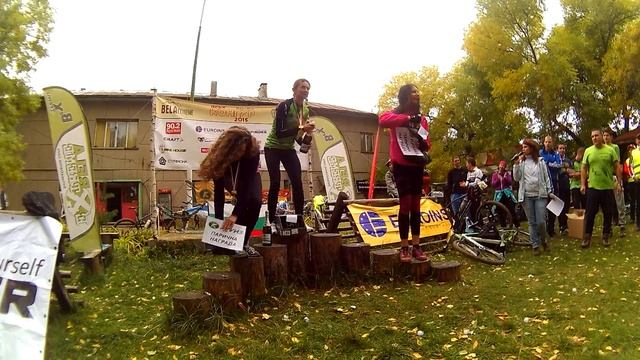 Скоростно изкачване на вр. Конгур - награждаване на колоездачи - жени Awarding Bikers- Women