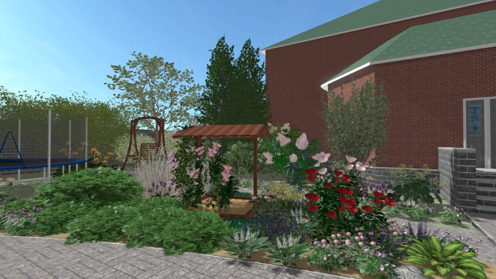 с.Ростовка ул.Мира Цветники