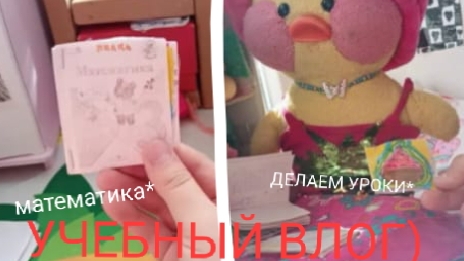 учебный влог❤💕 ДЕЛАЕМ УРОКИ
