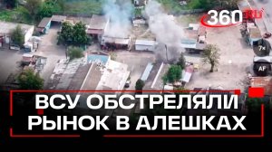 Семь человек погибли, 20 ранены от ударов ВСУ по рынку в Алёшках