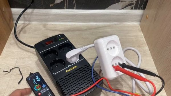 Проверяем напряжение на стабилизаторе ExeGate Power AD5000-1000