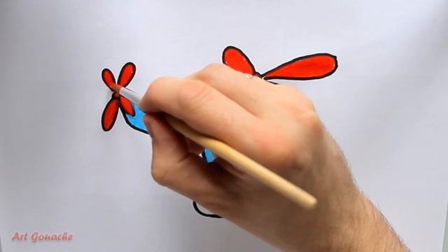 HOW TO DRAW A PICTURE of a helicopter and COLOR it? КАК НАРИСОВАТЬ КАРТИНКУ вертолета? смотреть онлайн