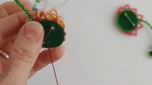 Мастер класс по броши _Гербера _ Часть 2.2