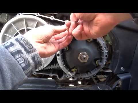 Проверяем ширину ремня вариатора Cf X6 1600км пробег