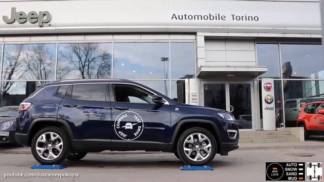 Новый Jeep Compass 1.4 MultiAir Active Drive - тест 4х4 на роликах