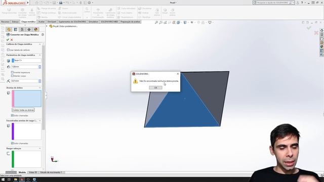 Solidworks Chapa Metálica - Converter peça e planificar смотреть онлайн