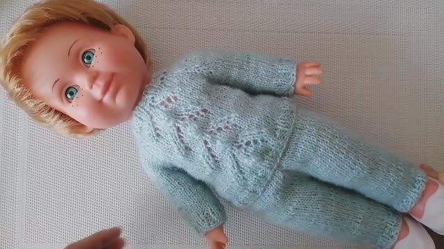 Вяжем комплект для Митяйки. Часть 2. Штаны