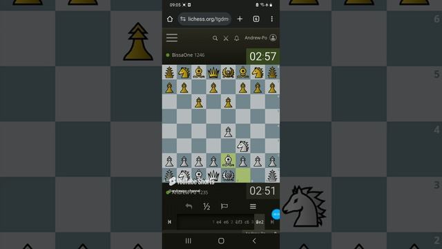 Шахматы на lichess.org. Короткая партия. #gaming #chess #шахматы смотреть онлайн