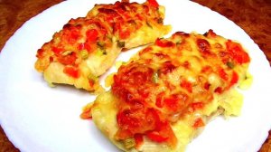 Сочная куриная грудка с овощами в духовке, простой, вкусный, сытный ужин для всей семьи